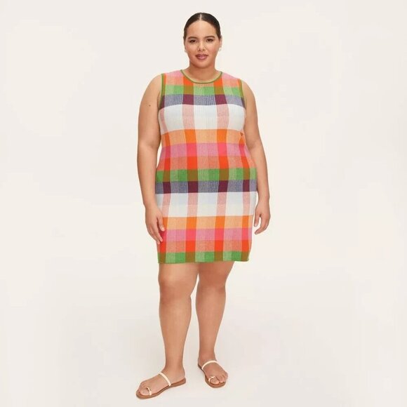 Size XXL 1X 3X | Women's Plaid Mini Sweater Dress - kate spade x target - Picture 2 of 9